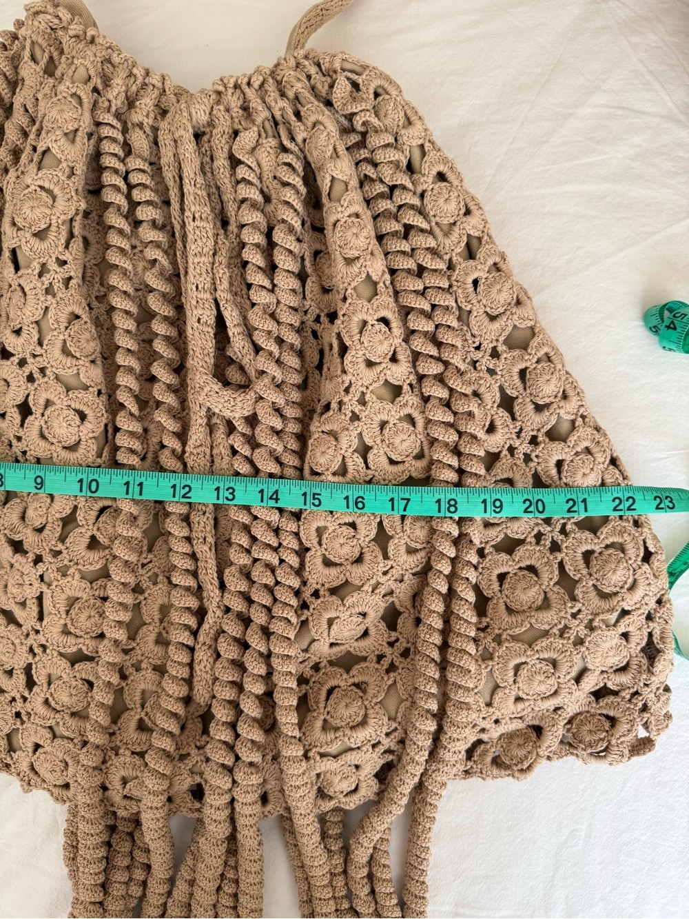 Rebecca Taylor Floral Crochet Jellyfish Bag NWT Goldenrod - Picture 15 of 16
